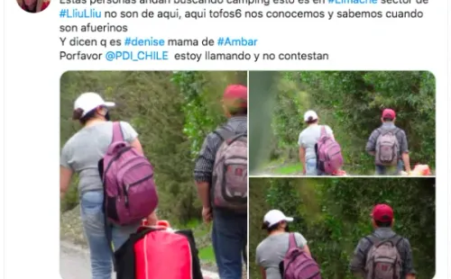 La joven que la mañana de este jueves denunció que la madre de Ámbar Cornejo y Hugo Bustamante Pérez, el llamado “asesino del tambor”.