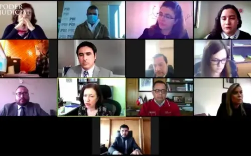 Un captura durante la audiencia de control de detención de Hugo Bustamante Pérez, el “Asesino del Tambor”.