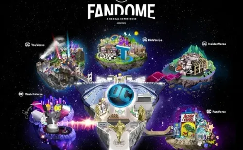 El mapa del evento DC Fandome.