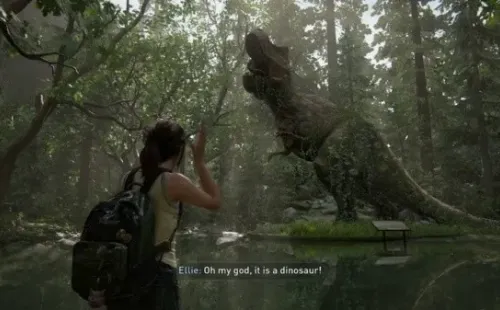 El nivel recrea perfectamente un museo que sufrió el embate de tiempo, donde Ellie queda maravillada al ser un regalo de cumpleaños por parte de Joel.