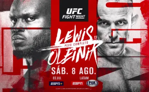 La jornada completa de UFC será transmitida en TV y en Chile irá por Fox Sports Premium.