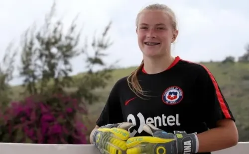 Tina Lingschen la selección chilena sub 20. (Foto: Carlos Parra/ANFP).