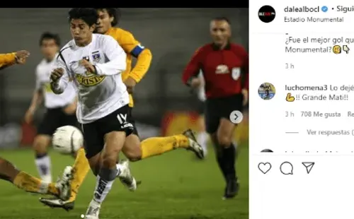 Lucho Mena a Matías Fernández.