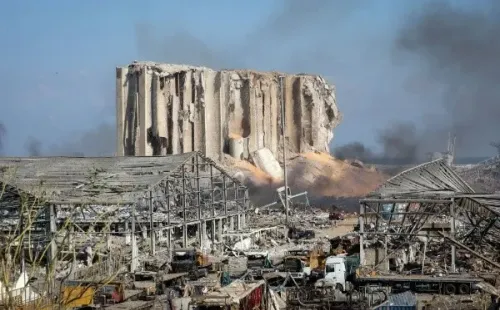 La explosión en el puerto de Beirut arrasó con todo a su paso en 10 kilómetros a la redonda. Foto: Getty Images