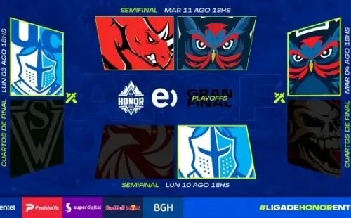 Brackets de la Liga de Honor Entel