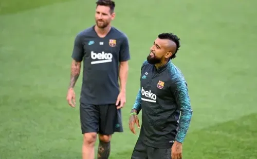 Último entrenamiento del Barcelona