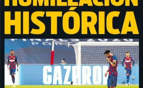 La portada de Sport tras la goleada del Bayern Múnich al Barcelona en Champions League.