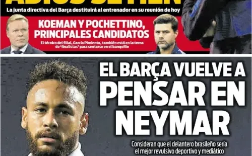 Portada de Sport con el soñado regreso de Neymar al Barcelona