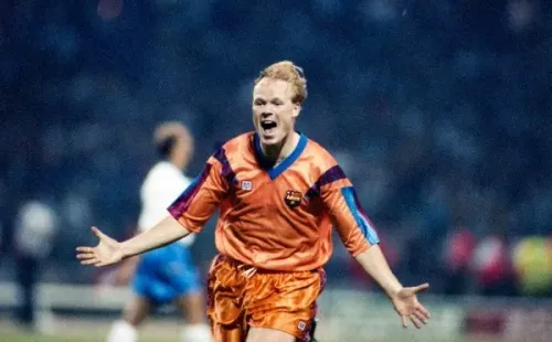 Ronald Koeman en Barcelona como jugador siendo campeón de la Champions