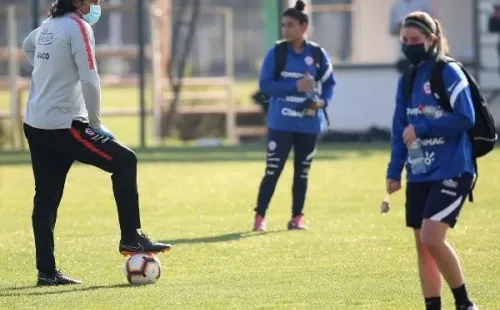 José Letelier y la Roja en el regreso a las prácticas. (Foto: Carlos Parra/ANFP)