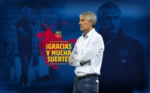 Quique Setién fue oficialmente despedido este lunes de Barcelona
