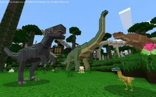 El mundo de los dinosaurios llega a Minecraft.