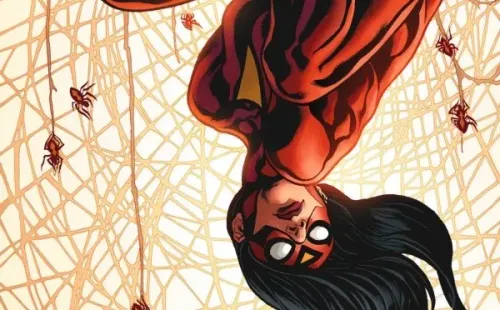 “Spider-Woman” en todo su esplendor.