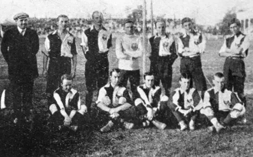 La camiseta de la selección chilena 1910.