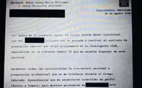 El burofax de Messi