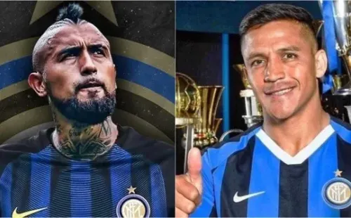 Arturo Vidal y Alexis Sánchez en Inter de Milán