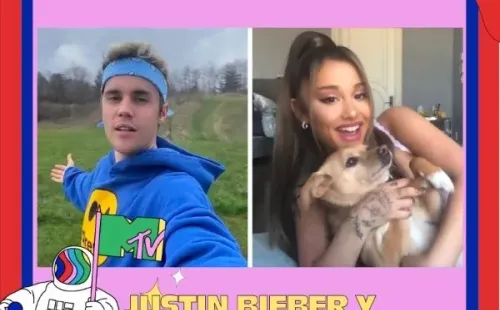 Justin Bieber y Ariana Grande ganaron premio por Mejor video de cuarentena