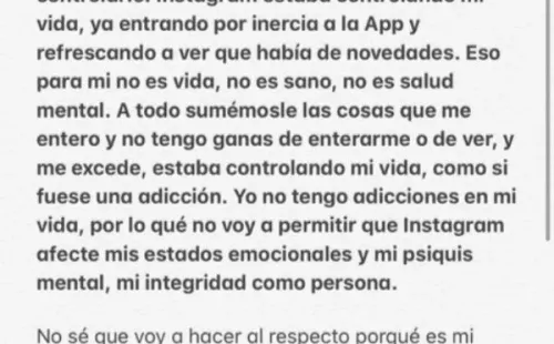 La ex de Marco Ferri, Aylén Milla, se suma a la situación.
