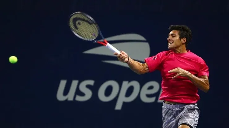 Garin tuvo que dar una dura batalla para vencer al estadounidense Ulises Blanch. Perdió los dos primeros y lo dio vuelta con categoría. | Foto: Adam Glanzman/USTA.