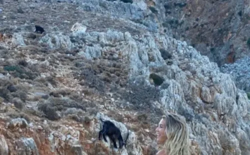 La ex de Alexis Sánchez, Anna Modler, en su viaje a Italia y Grecia con el chico reality Marco Ferri. (7)