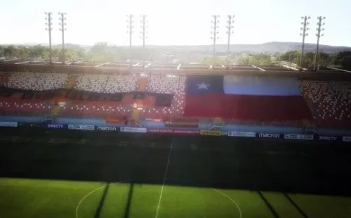 Cobreloa: Bandera gigante en Calama