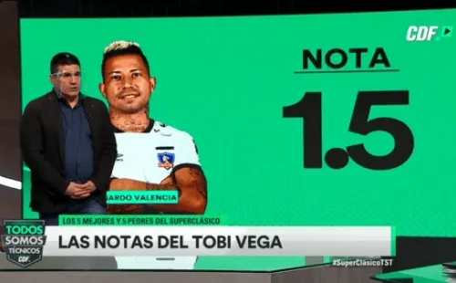 Leonardo Valencia, el peor del superclásico para el Toby Vega.
