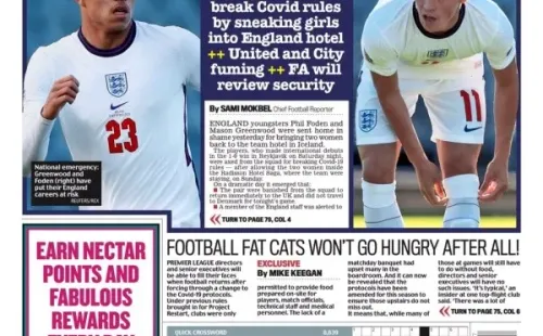 Greenwood y Foden protagonizan escándalo en Inglaterra