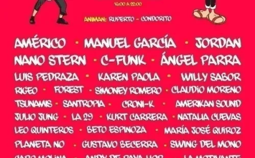 El cartel completo de “Fondéate”.