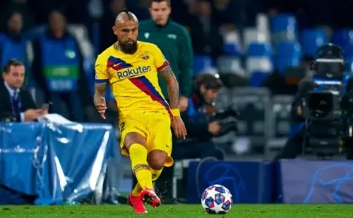 Arturo Vidal en Barcelona.