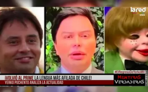 La imagen con la que Yerko Puchento comentó las modificaciones estéticas del alcalde Carter.