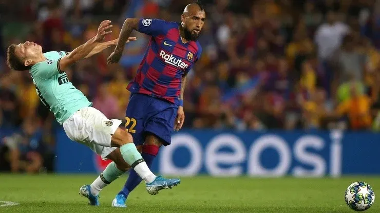 Arturo Vidal en Barcelona-Inter