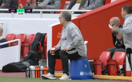 Bielsa y el primer gol del Leeds en su regreso a la Premier League.