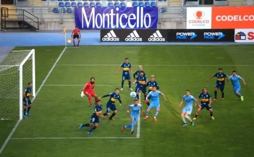 Los Ruleteros sorprendieron a los celestes ganándoles por 2-1 en Rancagua.