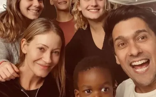 La foto compartida por Marcela Vacarezza con su nuevo hijo.