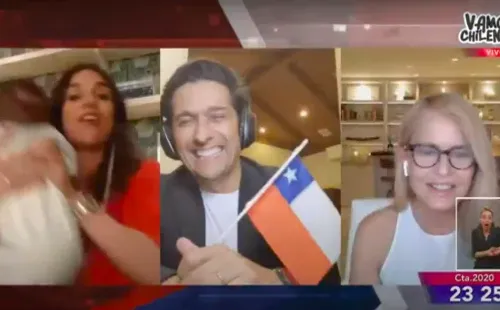 María Luisa Godoy con su hijo recién nacido en Vamos Chilenos.(1)