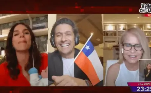 María Luisa Godoy con su hijo recién nacido en Vamos Chilenos.(2)