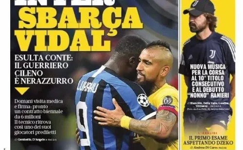 Arturo Vidal y su llegada al Inter protagonizan la portada de La Gazzetta dello Sport.