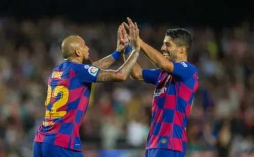 Arturo Vidal y Luis Suárez
