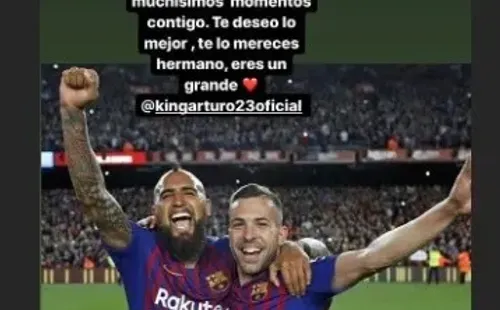 Arturo Vidal dejó una marca imborrable en el camarín del Barcelona.