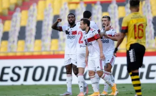 Un primer tiempo perfecto le permitió a Flamengo vencer a Barcelona de Guayaquil. Foto: Twitter