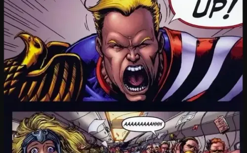 La escena del avión en “The Boys”.(3)