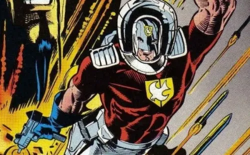 Una de las iteraciones de “The Peacemaker” en los comics.