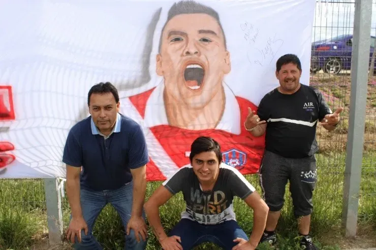 La imagen de Esteban Paredes también forma parte del lienzo del Franja Juvenil de Cerro Navia. | Foto: Cedida.
