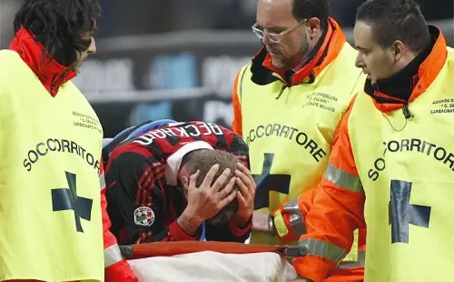 La rotura del tendón de aquiles marcó la carrera de David Beckham, que se quedó sin jugar el Mundial de Sudáfrica en el 2010. | Foto: Archivo.