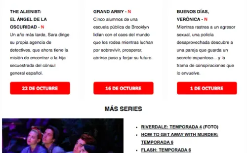 Las series que llegan a Netflix en octubre de 2020.(2)