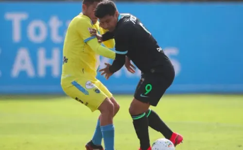 Patricio Rubio fue titular y tuvo un gran partido, pero no logró anotar. Foto: Twitter