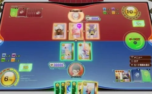 Mini juego de cartas en Dragon Ball Z Kakarot