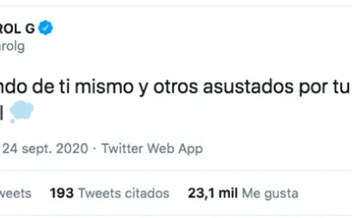 El polémico retorno de Karol G a Twitter, mientras se rumorea su quiebre con Anuel. (2)