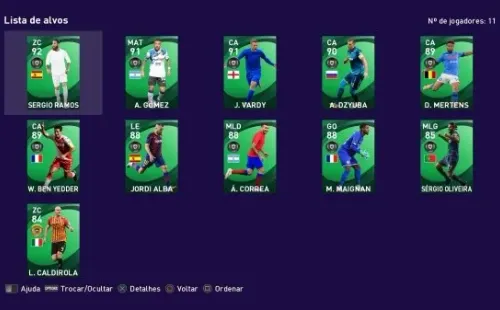 Jugadores de la semana de PES 2021