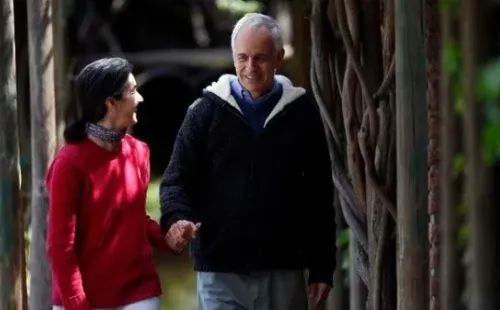 Paulina Urrutia y su marido